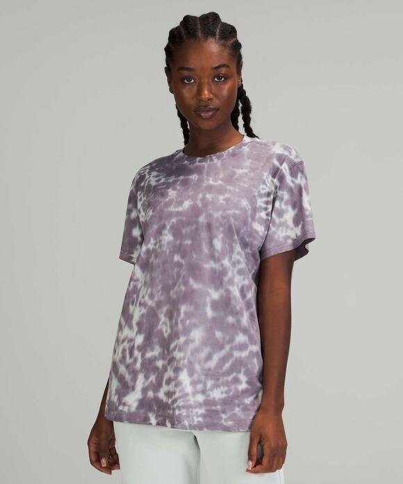 Lululemon Tops - Lululemon All Yours Tie Dye Short Sleeve Pima Cotton T-Shirt Active Workout